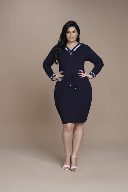 Blusa Malha Denim Plus