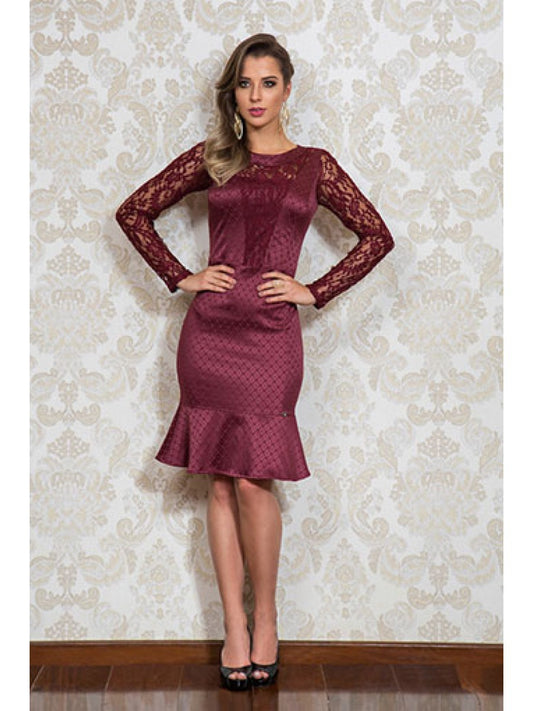 Vestido Sino Peplum