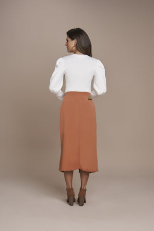 Saia Sarja Evasê Collor