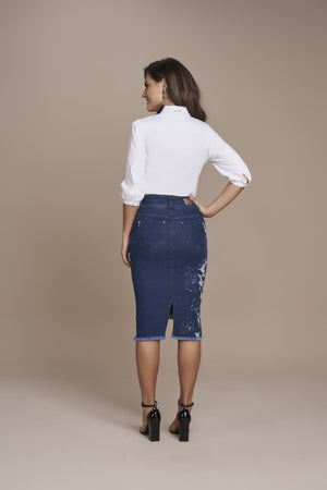 Saia Tradicional Jeans