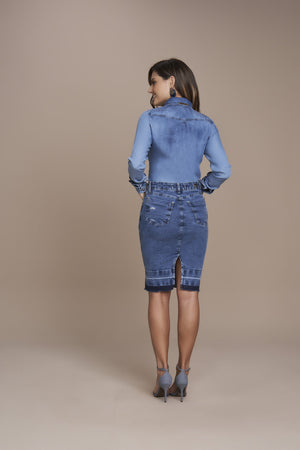 Saia Tradicional Jeans