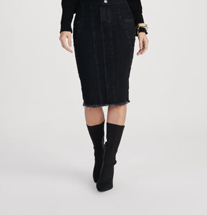 Saia Tradicional Jeans Black