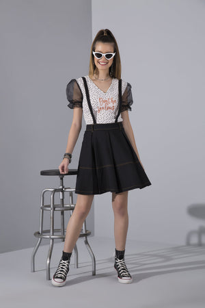 T-shirt Crepe Estampada