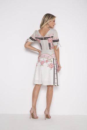 Vestido Crepe Estampado