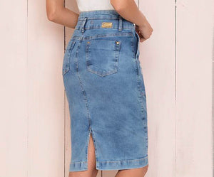 Saia Lápis Jeans