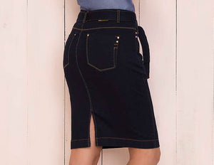 Saia Lápis Jeans