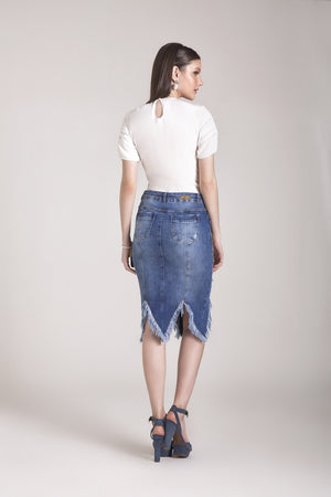 Saia Tradicional Jeans