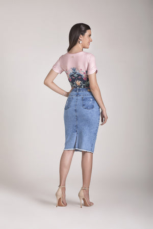 Saia Tradicional Jeans