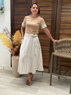 Saia Aline Godê Linho