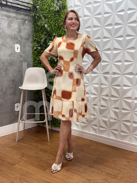 Vestido Felícia Midi Plissado