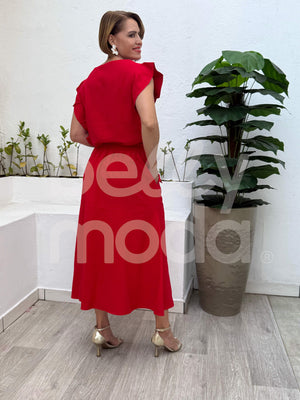 Conjunto Dafne Liso em Tecido Leve Casual e Elegante