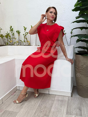 Conjunto Dafne Liso em Tecido Leve Casual e Elegante