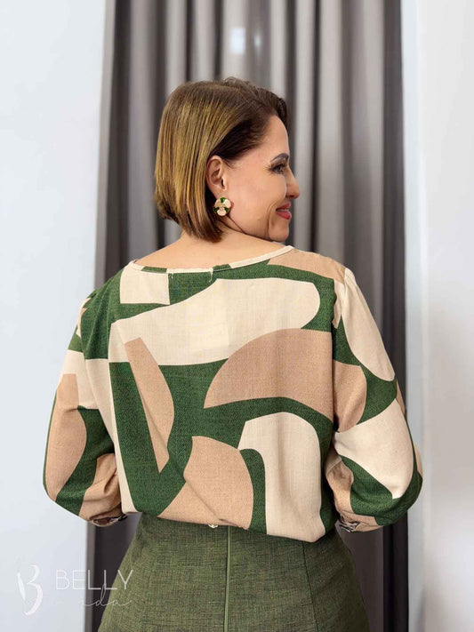 Blusa Manga 7/8 com Punho