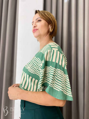 Blusa Manga Ampla 3/4