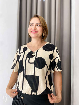 Blusa Manga Ampla 3/4