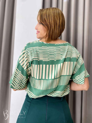 Blusa Manga Ampla 3/4