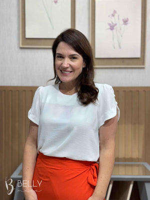 Blusa Manga Curta com Botões