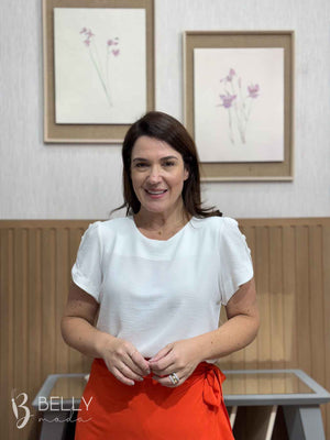 Blusa Manga Curta com Botões