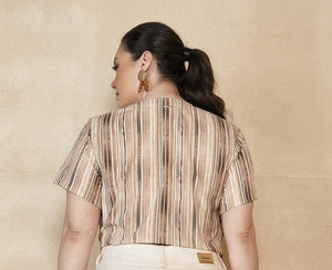 Blusa Plano Estampada Plus