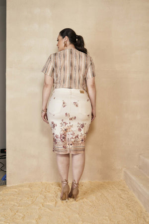 Blusa Plano Estampada Plus