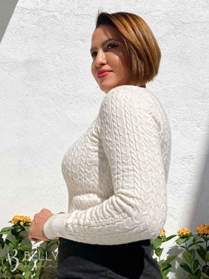 Blusa Tricô Modal Gola Redonda