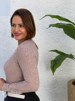 Blusa Tricô Modal Gola Redonda