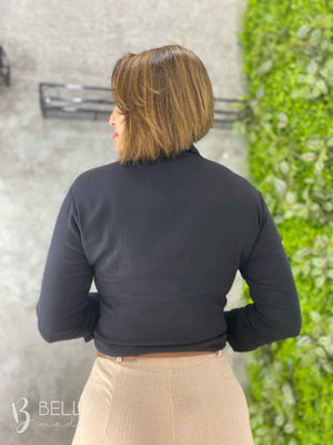Camisa Sandra Viscolinho Manga Longa