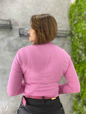 Camisa Sandra Viscolinho Manga Longa