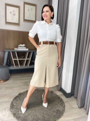 Camisa Atena Cropped Manga 3/4