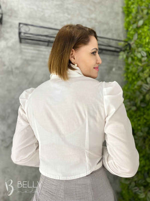 Camisa Atena Cropped Manga Longa