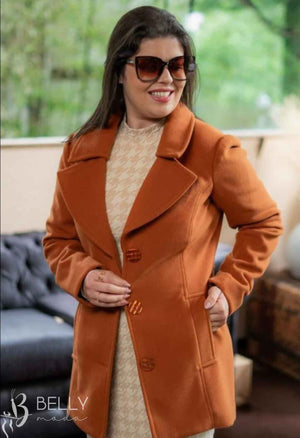 Casaco Sobretudo Collor Curto