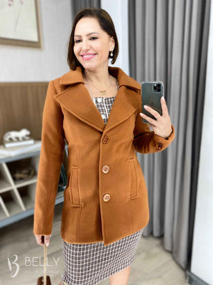 Casaco Sobretudo Collor Curto