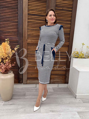 Conjunto Jane Midi Listrado