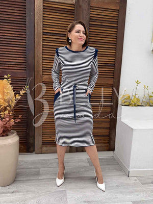 Conjunto Jane Midi Listrado