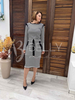 Conjunto Jane Midi Listrado