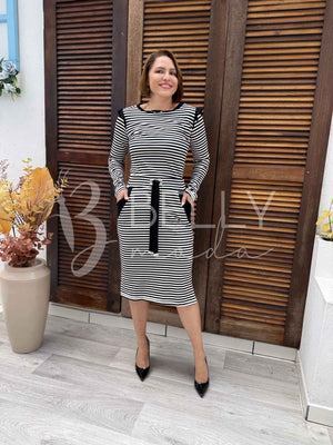 Conjunto Jane Midi Listrado