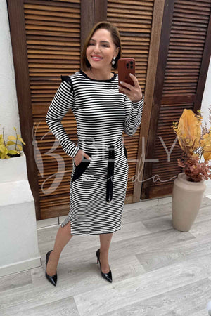 Conjunto Jane Midi Listrado