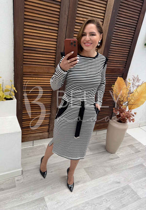 Conjunto Jane Midi Listrado