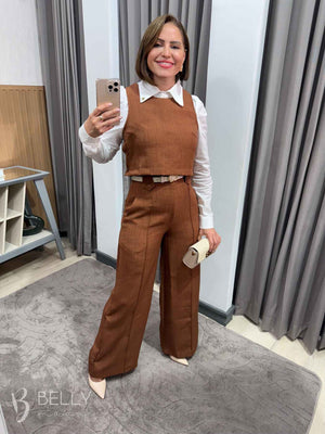 Conjunto Megan Calça e Colete