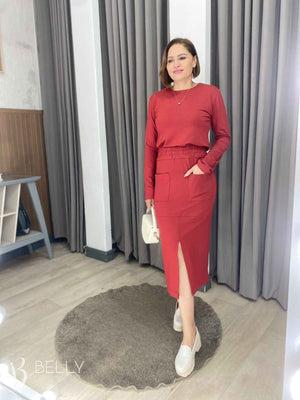 Conjunto Rita Max Midi Moletinho