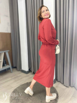 Conjunto Rita Max Midi Moletinho