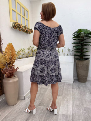 Vestido Midi Elise Ciganinha em Malha Viscolycra Casual Feminino