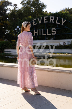 Vestido Longo Marcia Liso Casual e Elegante