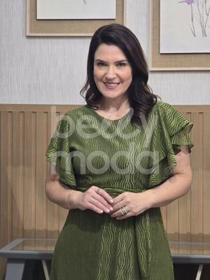 Vestido Longo Rayssa em Tule Texturizado Elegante e Feminino