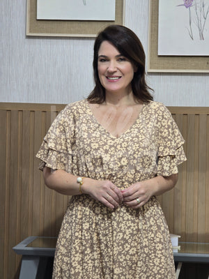 Vestido Max Midi Valentina Liso em Tecido Leve Casual Elegante