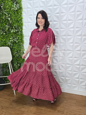 Vestido Midi Lorena Liso em Viscolinho Casual e Elegante