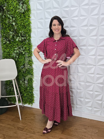 Vestido Midi Lorena Liso em Viscolinho Casual e Elegante
