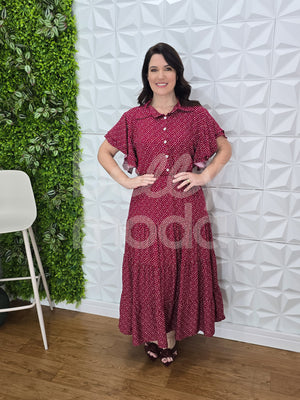 Vestido Midi Lorena Liso em Viscolinho Casual e Elegante