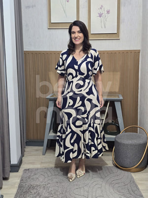 Vestido Max Midi Suzana Liso em Viscolinho Casual e Elegante