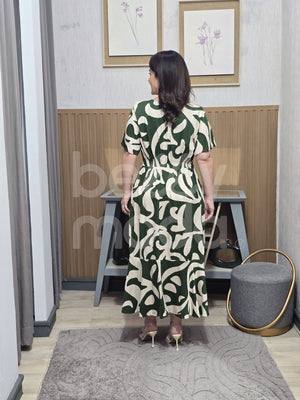 Vestido Max Midi Suzana Liso em Viscolinho Casual e Elegante